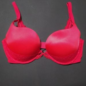 Gorgeous Red Victoria's Secret Push-up Bra